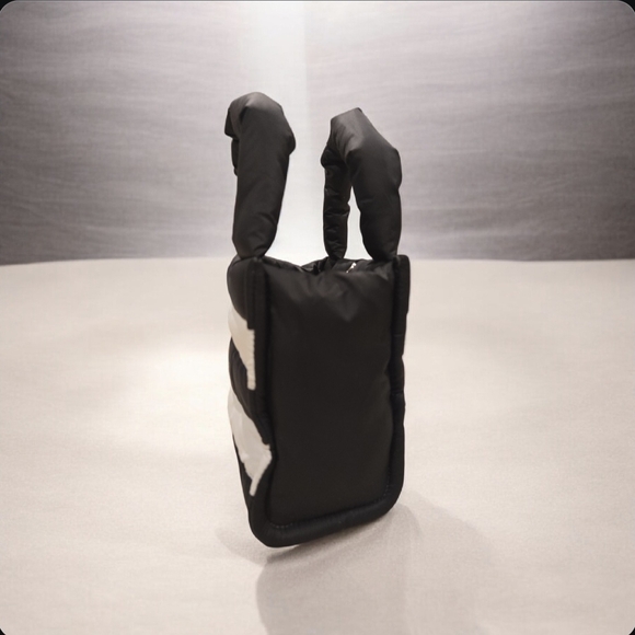 Sephora MINI PUFFY TOTE 2025 Limited Edition Black White Stripe Reusable Bag - Picture 4 of 7